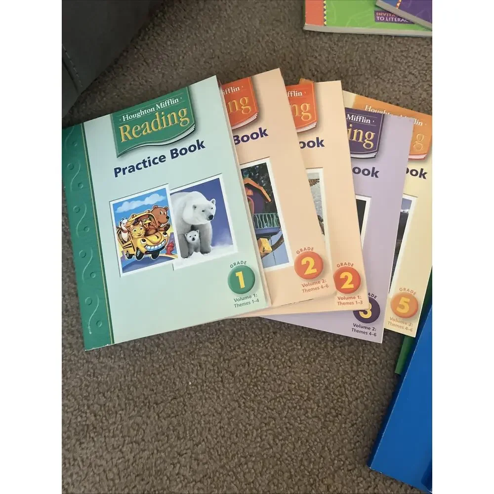 Grades 1-5 Activity School Workbooks, Lot of 5, VG , Variety. Nice.